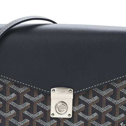 Goyard Goyardine Calfskin Chypre Wallet Pouch Navy 7 of 9