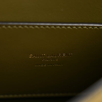 Saint Laurent Suede Calfskin Monogram Small Kaia Satchel Olive Green 6 of 13