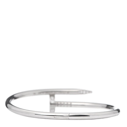 Cartier 18K White Gold Diamond Juste Un Clou Bracelet 16 3 of 6