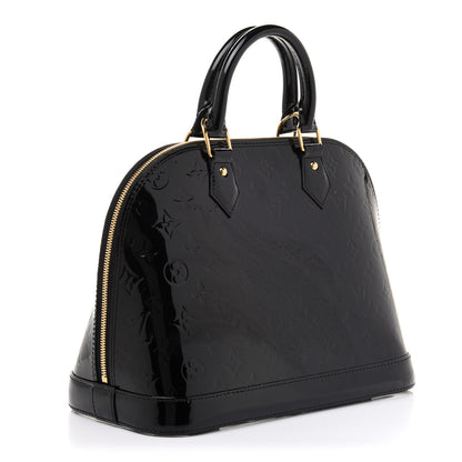 Louis Vuitton Vernis Alma PM Black 3 of 10