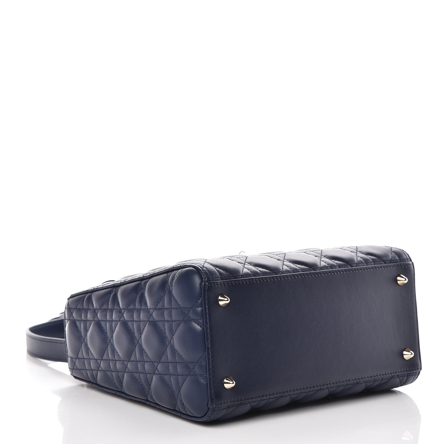 Christian Dior Lambskin Cannage Medium Lady Dior Indigo Blue 4 of 10
