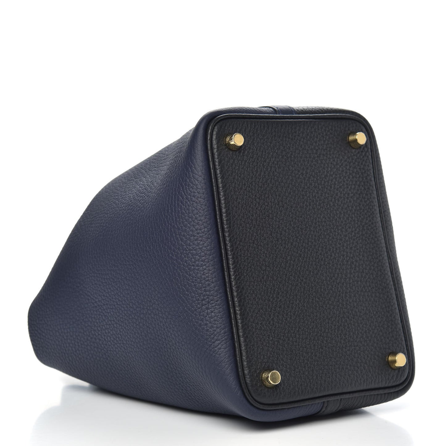 Taurillon Clemence Casaque Picotin Lock 18 PM Blue Nuit Black Bleu Frida