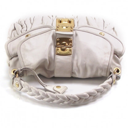 Miu Miu Leather Matelasse Coffer White 6 of 16