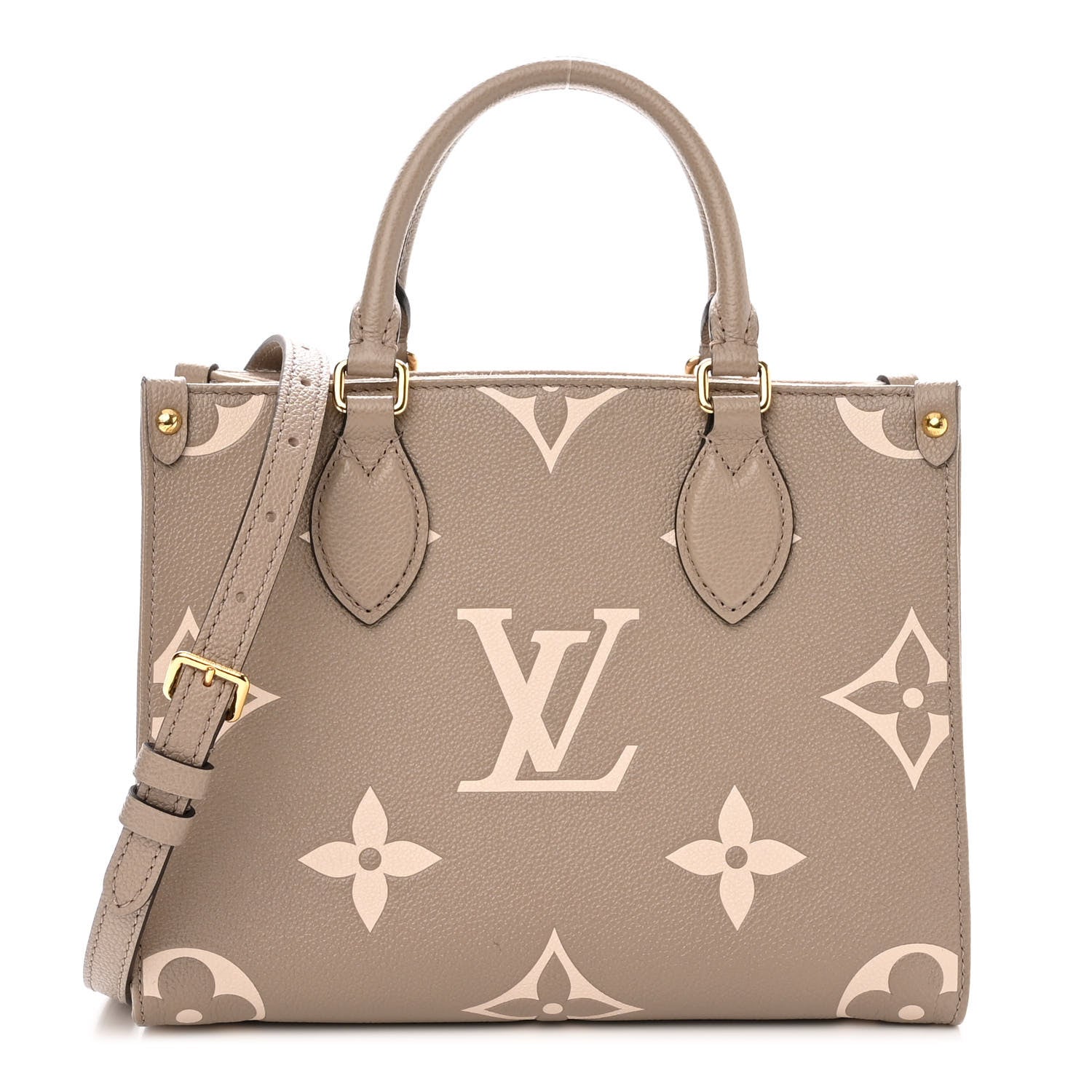 Louis Vuitton Empreinte Monogram Giant Onthego PM Tourterelle Creme 1 of 9