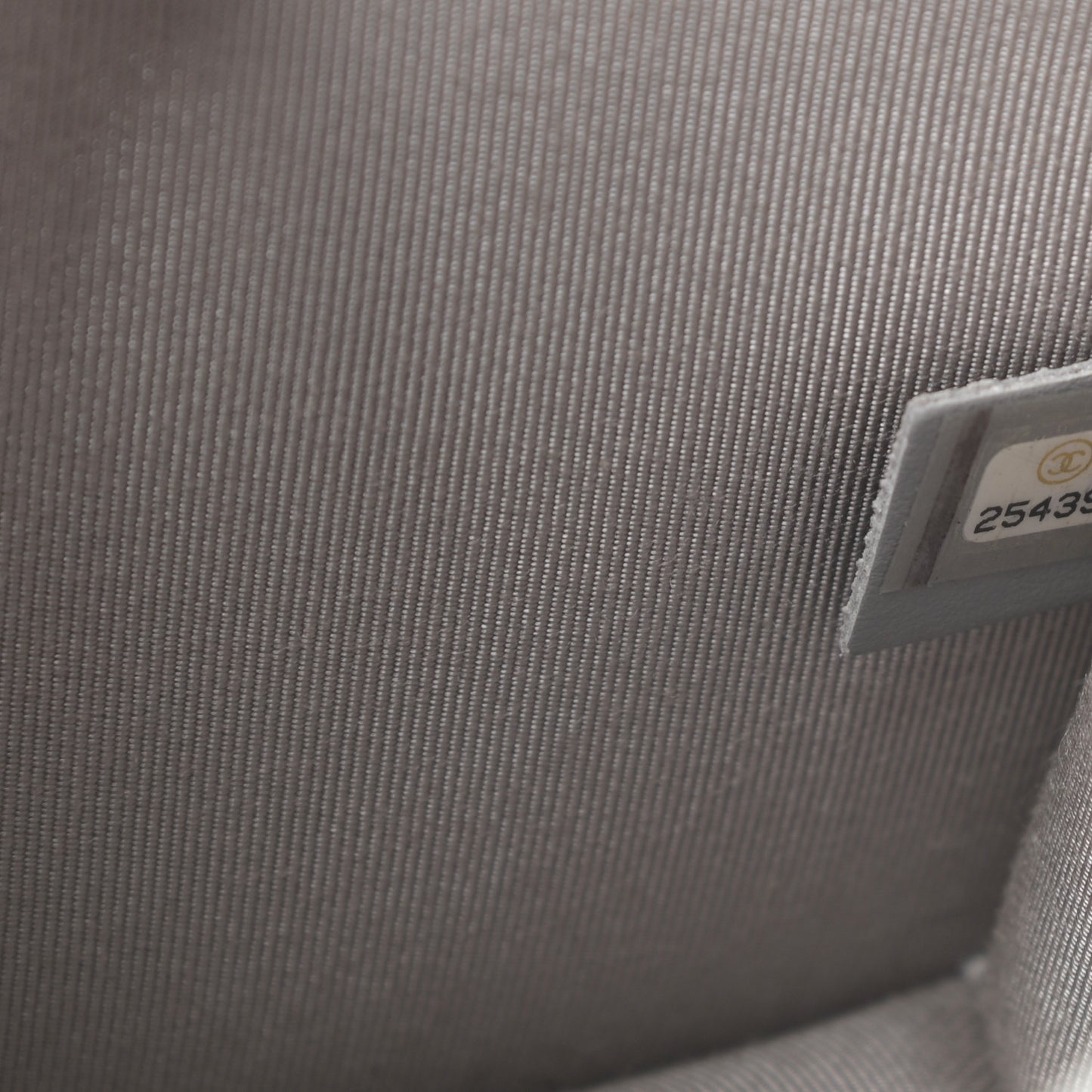 Lambskin Quilted Small CC Box Flap Grey