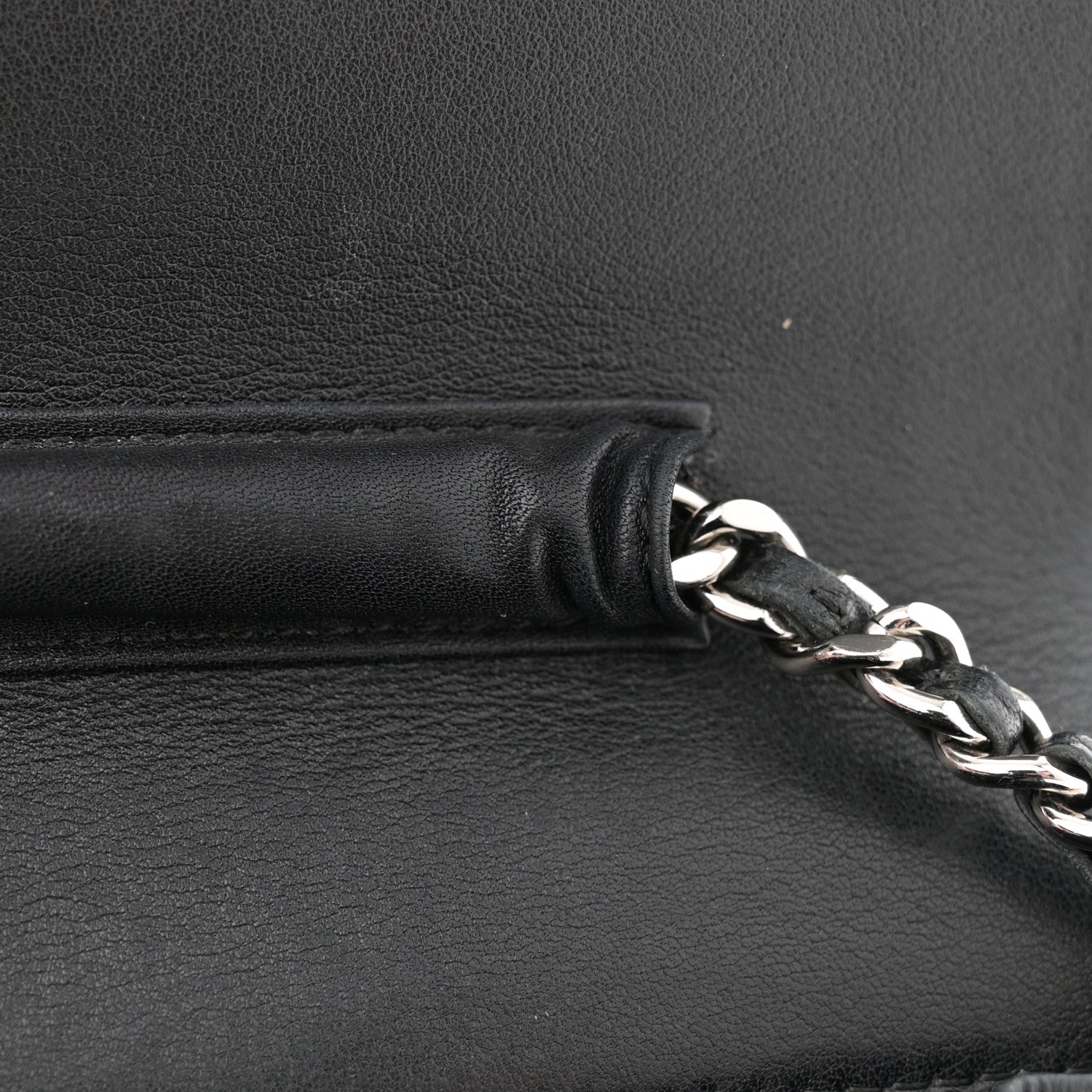 Chanel Caviar Timeless CC Wallet On Chain WOC Black 12 of 15