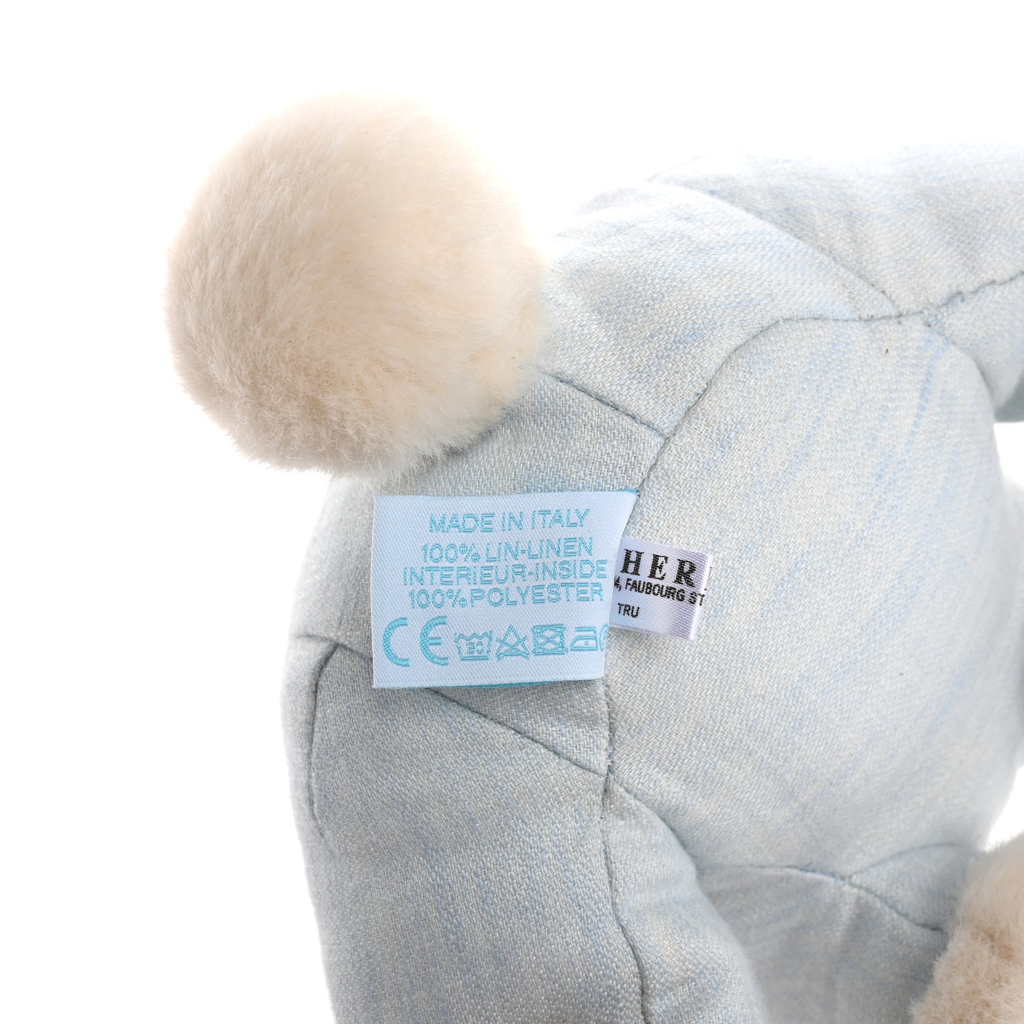 Linen Baby Hermy Plush Toy Bleu Glacier