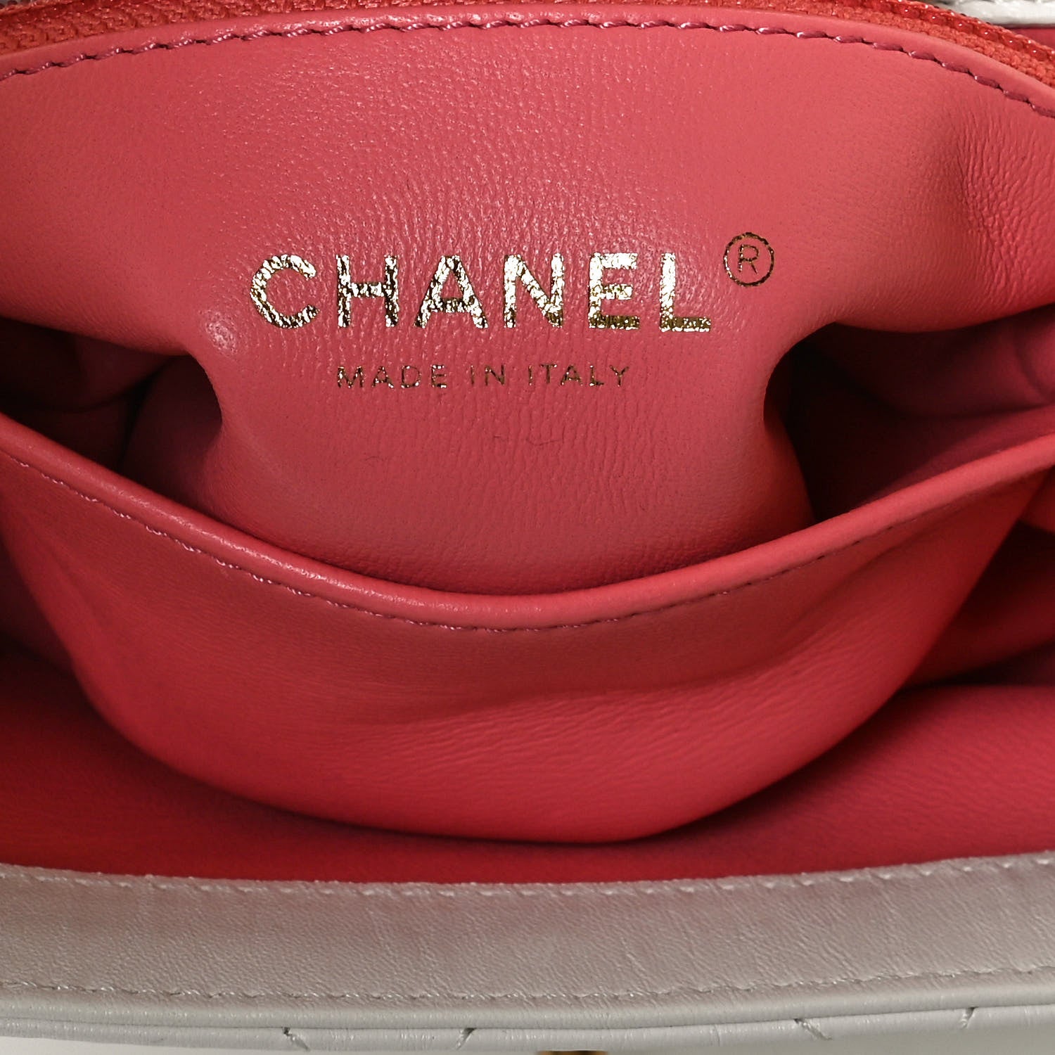 Chanel Crumpled Lambskin Quilted Mini CC Links Top Handle Flap White 6 of 11
