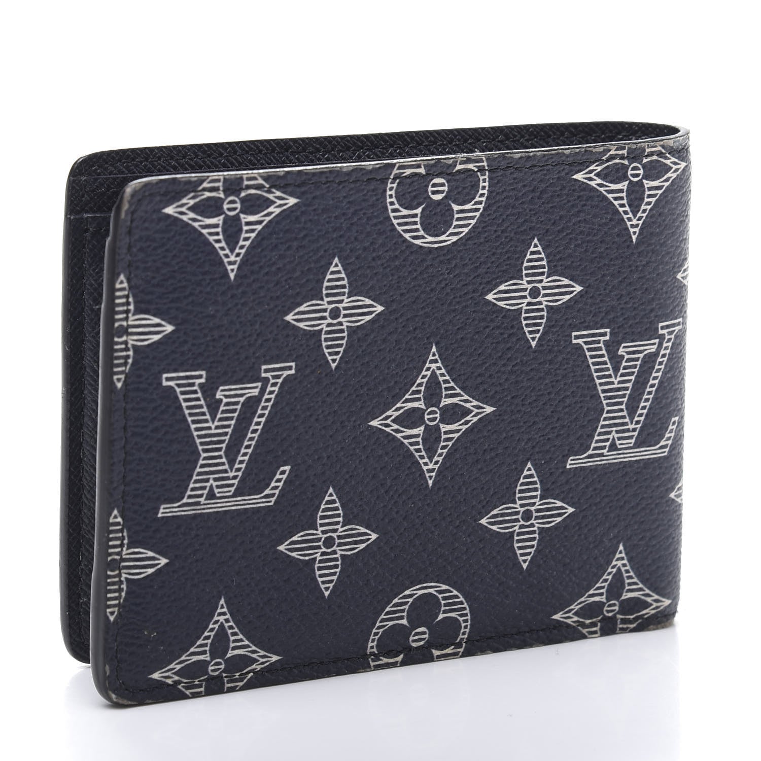Louis Vuitton Savane Monogram Chapman Multiple Wallet Ink 3 of 8