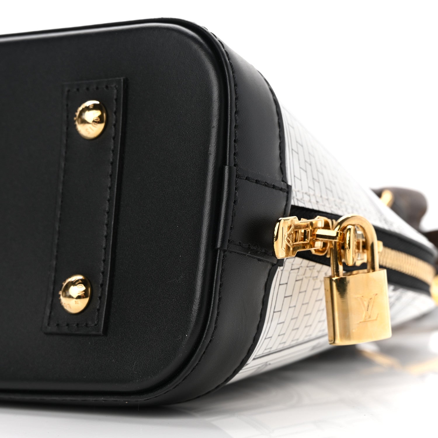 Louis Vuitton X FORNASETTI Calfskin Architettura Alma BB Black White 9 of 9