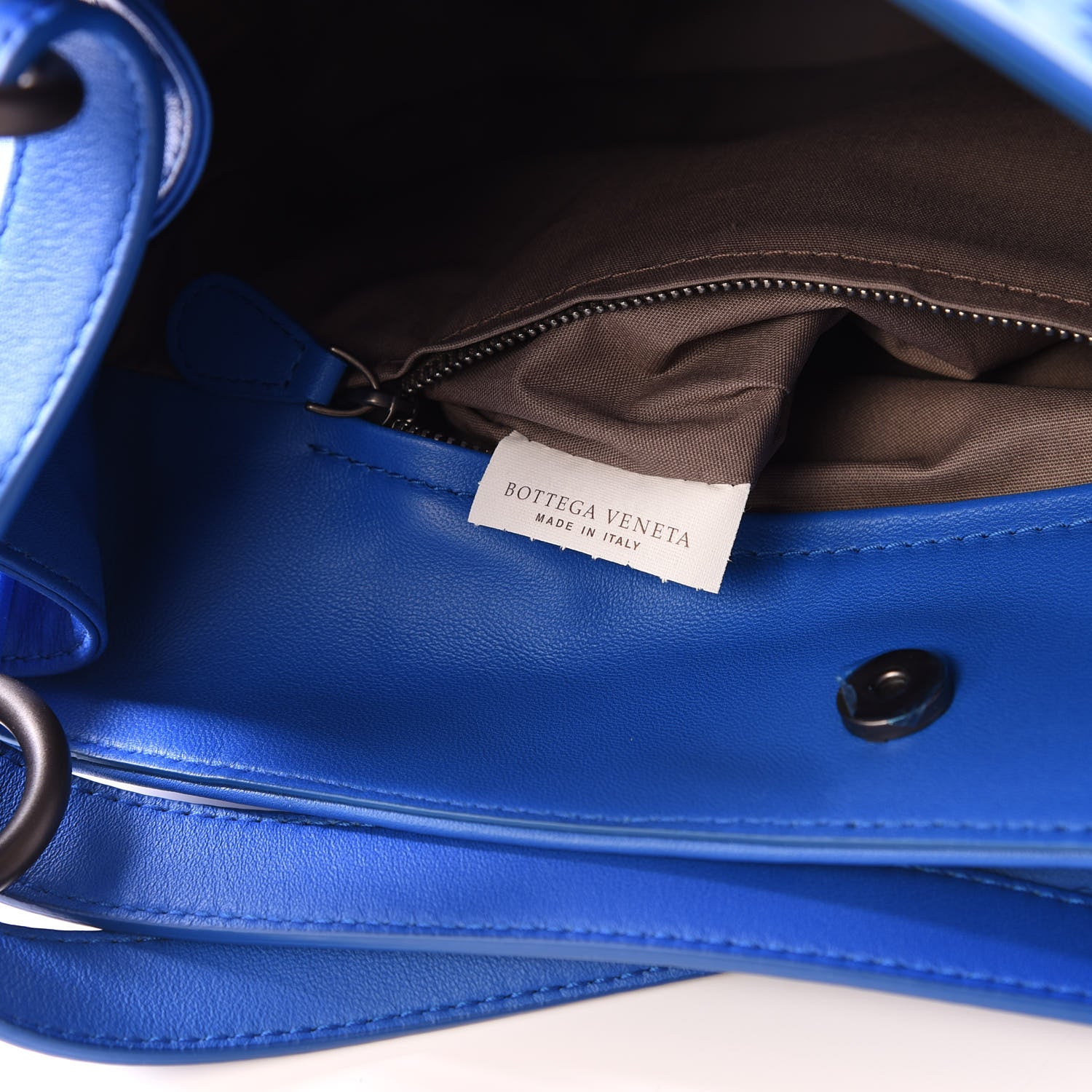 Bottega Veneta Nappa Intrecciato Shoulder Bag Signal Blue 10 of 12