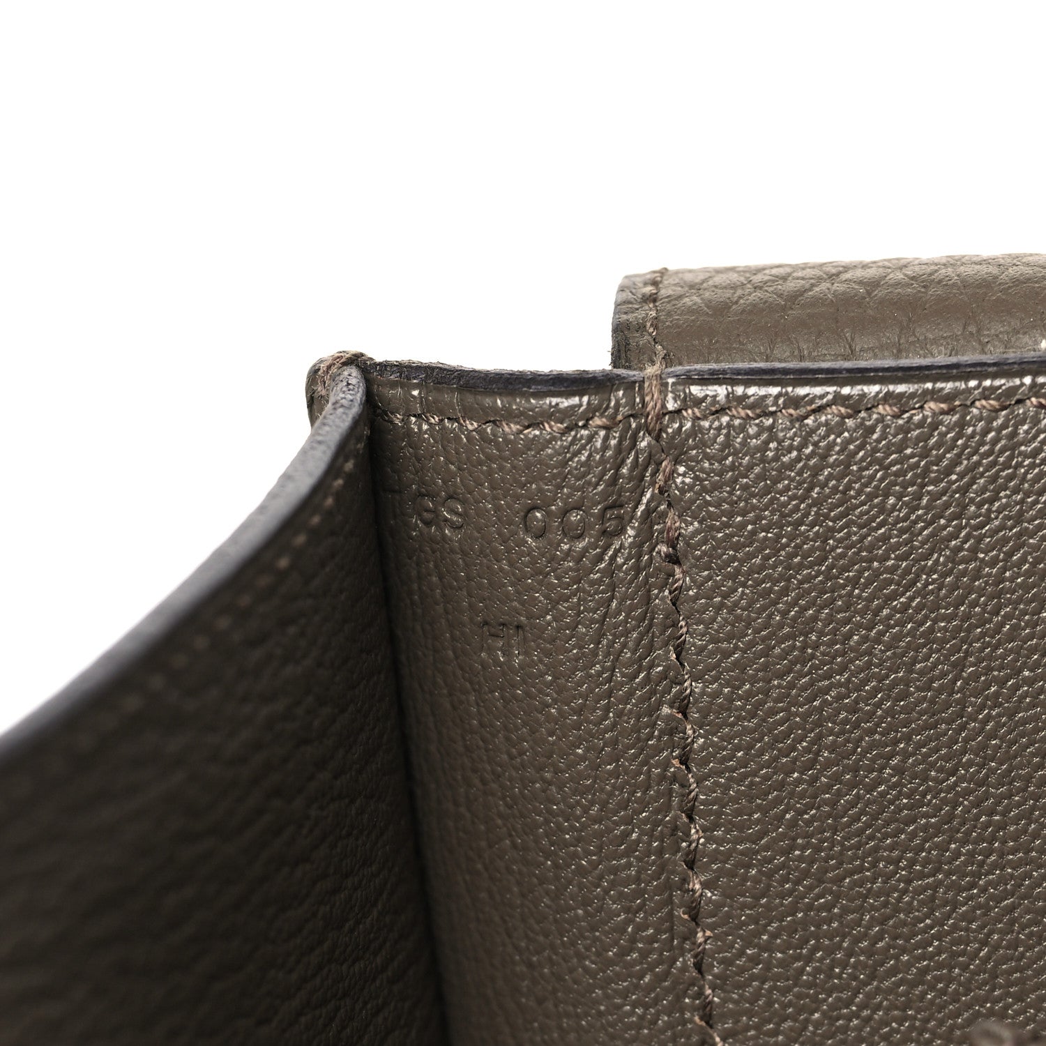 Hermes Taurillon Clemence Steve Messenger 28 Taupe 7 of 9