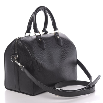 Louis Vuitton Epi Speedy Bandouliere 25 Black 4 of 13