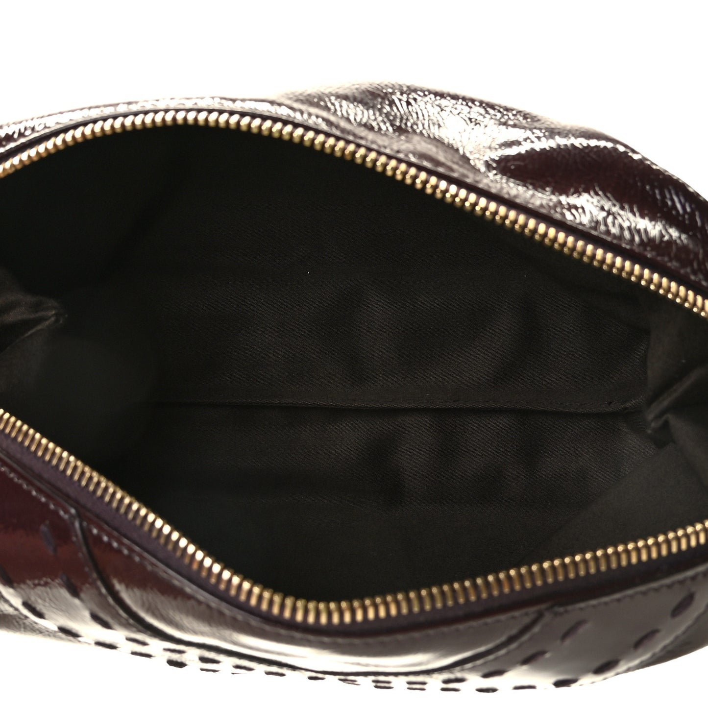 Patent Muse Cosmetic Case Burgundy