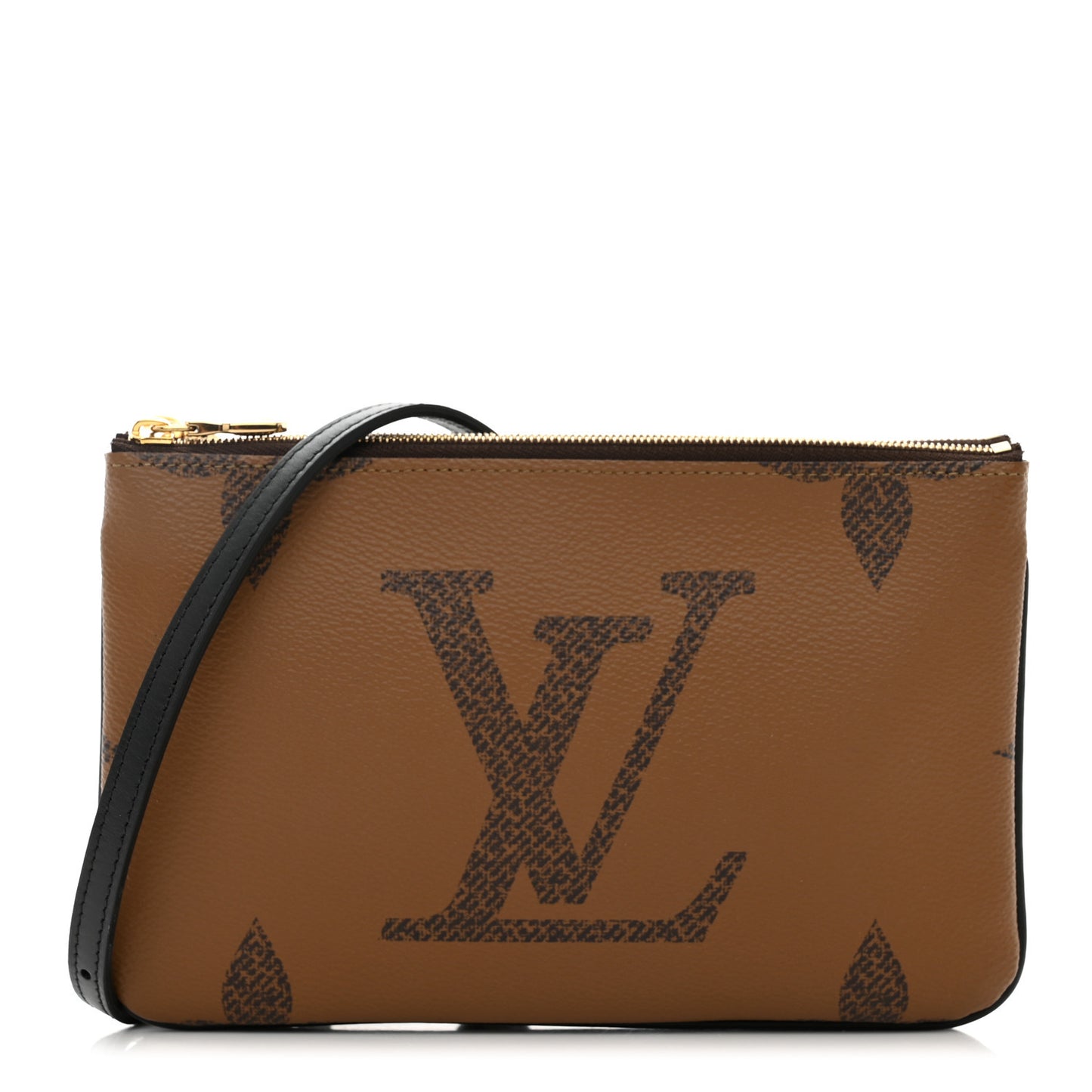 Reverse Monogram Giant Double Zip Pochette
