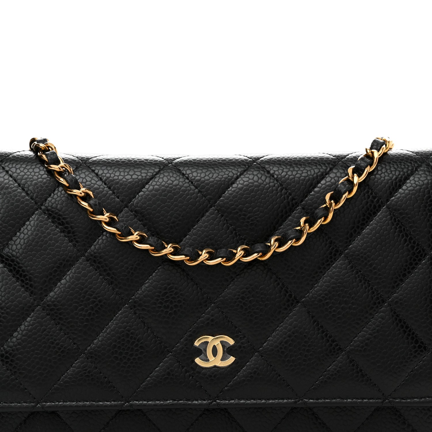 Chanel Caviar Quilted Wallet on Chain WOC Black 9 of 13