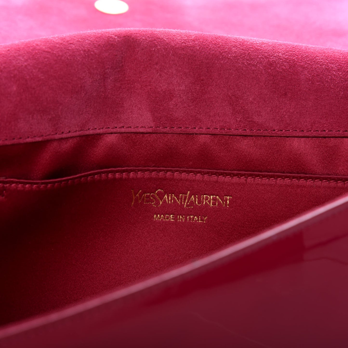 Patent Monogram Large Belle De Jour Clutch Fuchsia