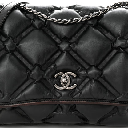 Chanel Calfskin Quilted Large Chesterfield Flap Black 9 of 13