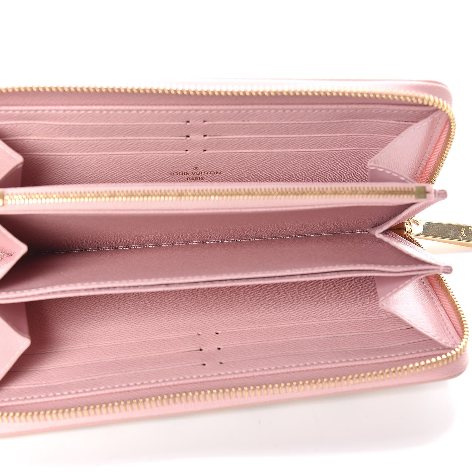 Louis Vuitton Damier Azur Zippy Wallet Rose Ballerine 5 of 7