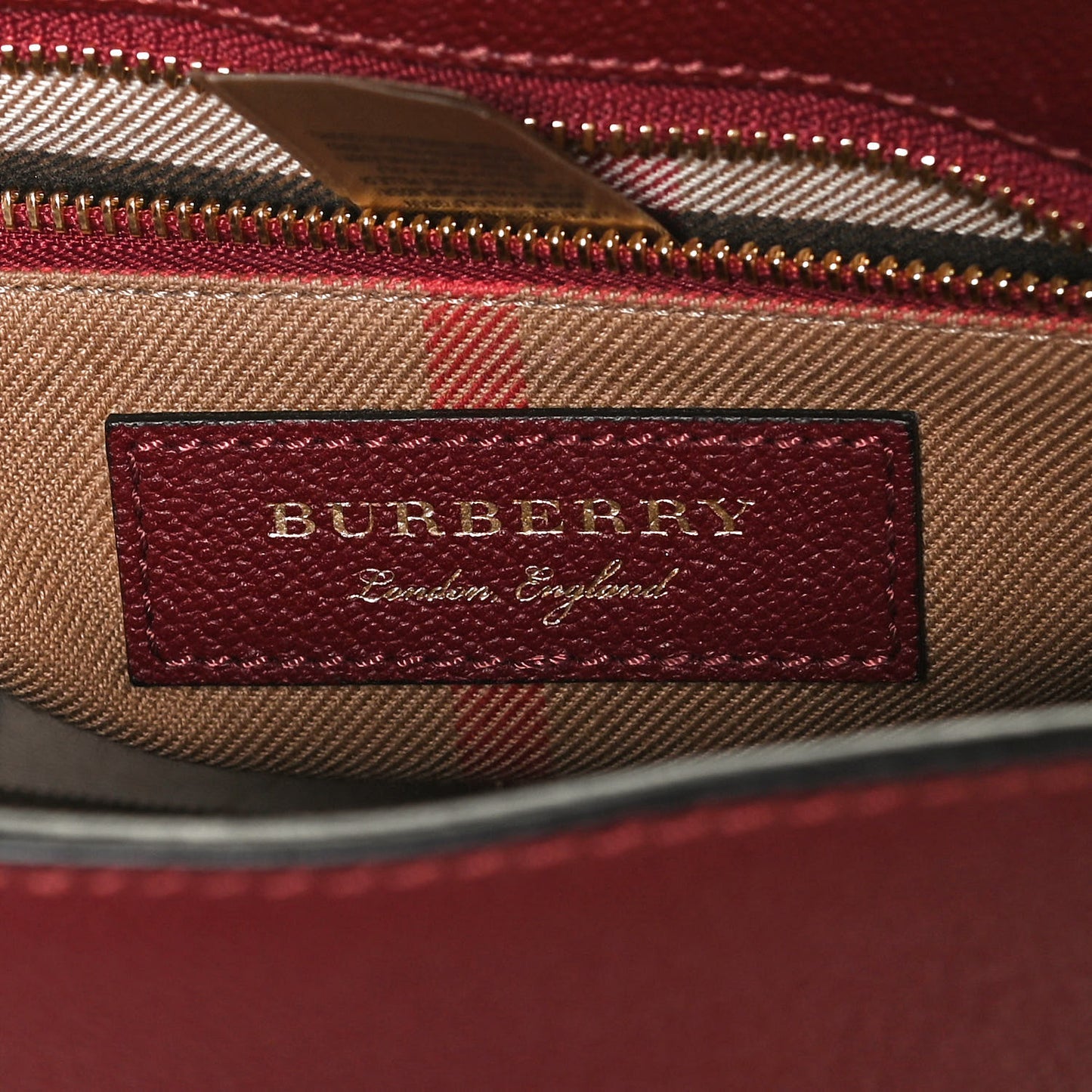Soft Grain Calfskin Small Buckle Tote Antique Red