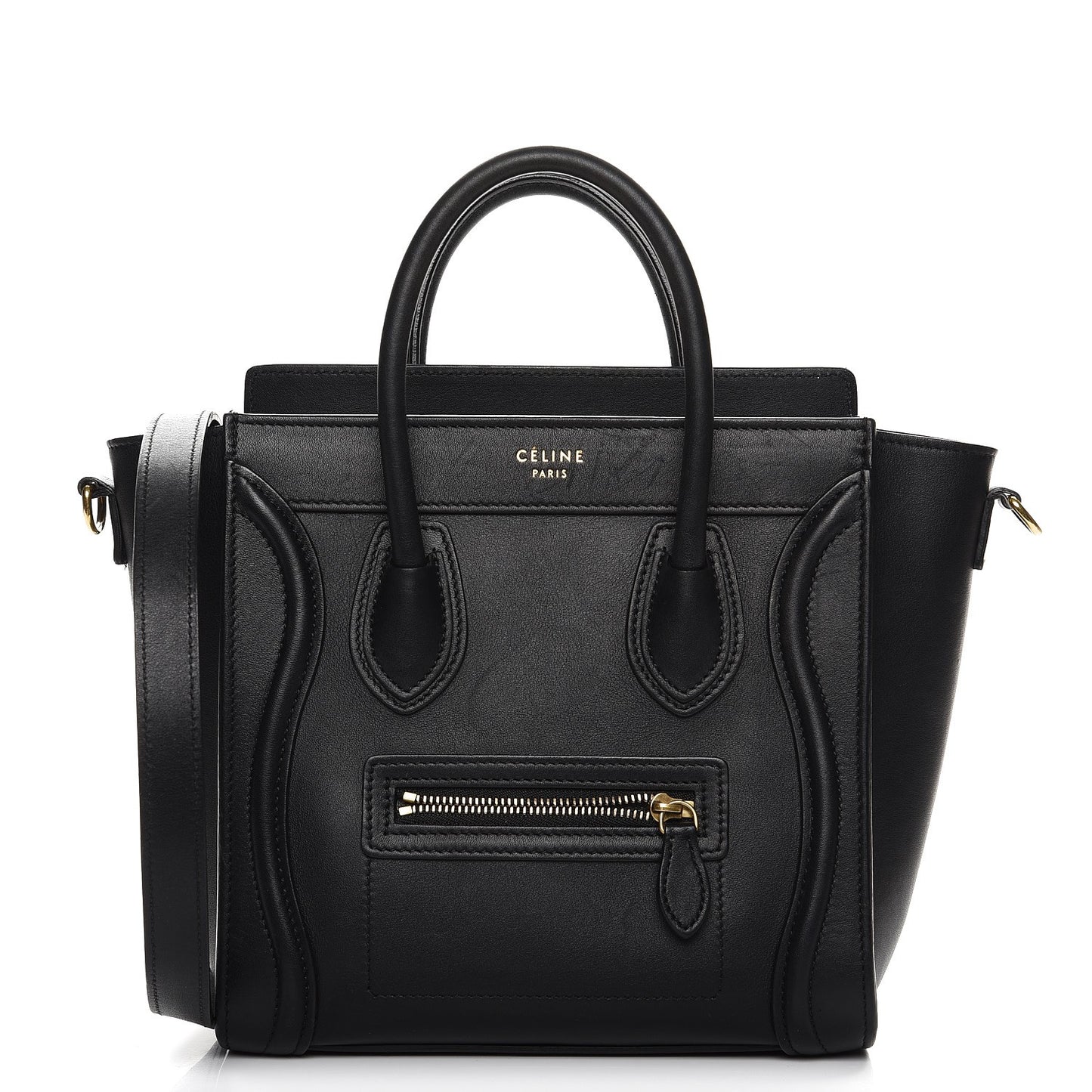 Smooth Calfskin Nano Luggage Black