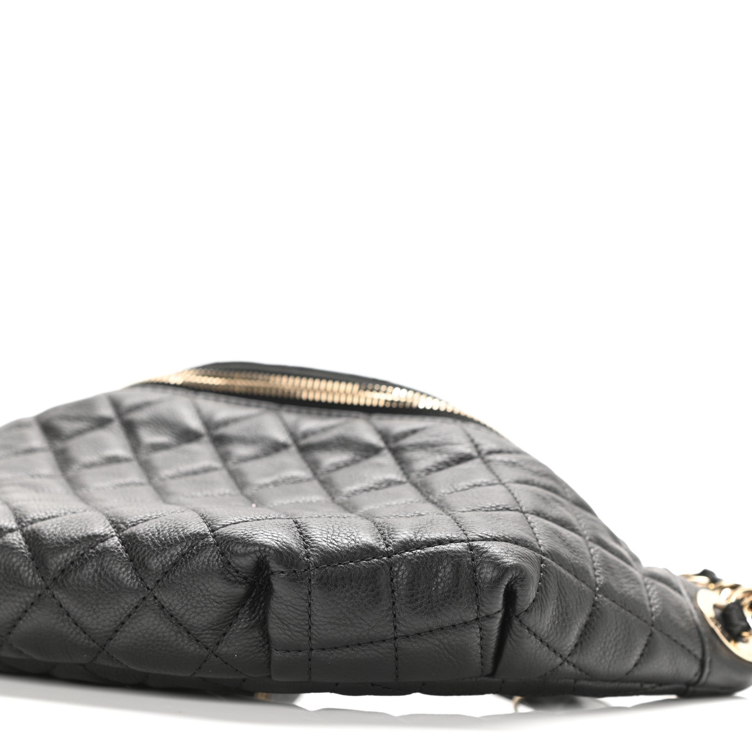 Chanel Calfskin Quilted Banane Waist Bag Fanny Pack Black 10 of 11