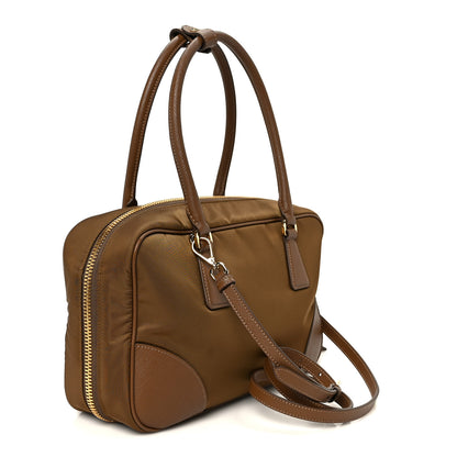 Prada Re-Nylon Saffiano Medium Re-Edition 1978 Two Handle Bag Sughero 2 of 10
