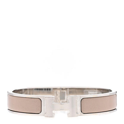 Hermes Enamel Narrow Clic Clac H Bracelet PM Marron Glace 1 of 5