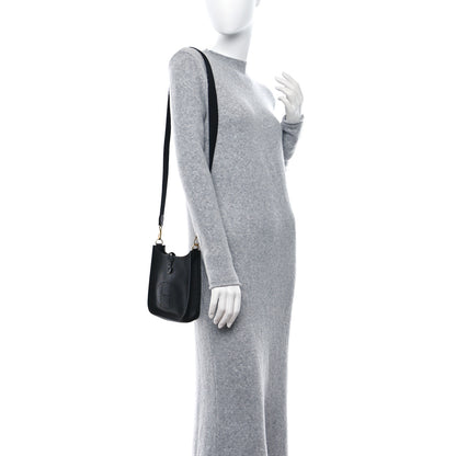 Hermes Taurillon Clemence Evelyne TPM Black 2 of 9