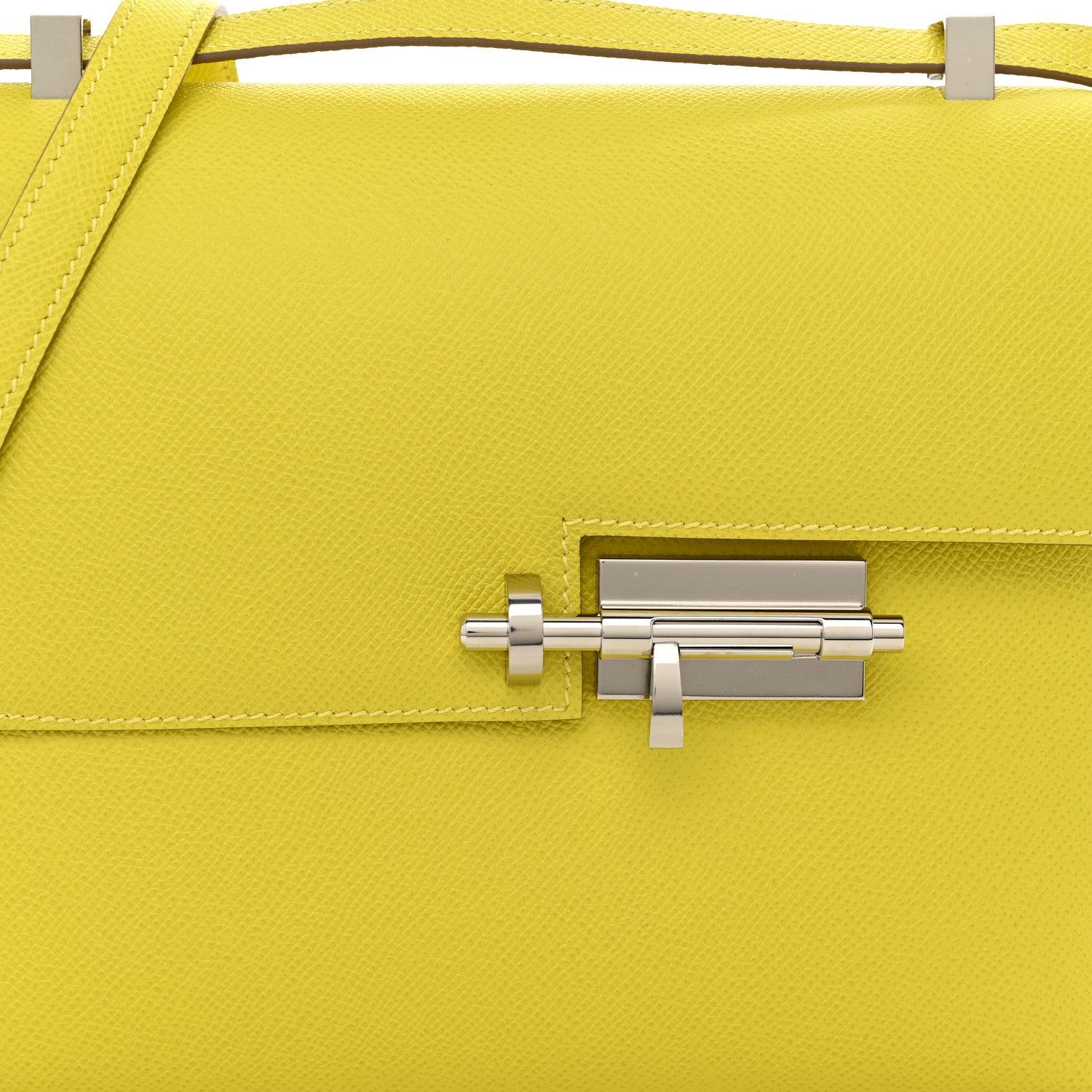 Hermes Epsom Verrou 21 Lime 8 of 11