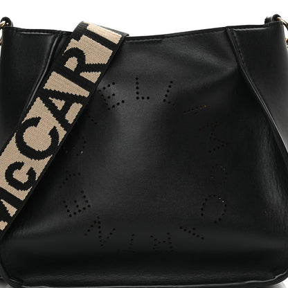 Stella McCartney Eco Alter Nappa Perforated Logo Mini Crossbody Black 8 of 18