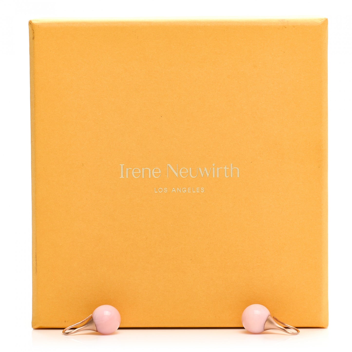 18K Rose Gold Pink Opal Gumdrop Earrings