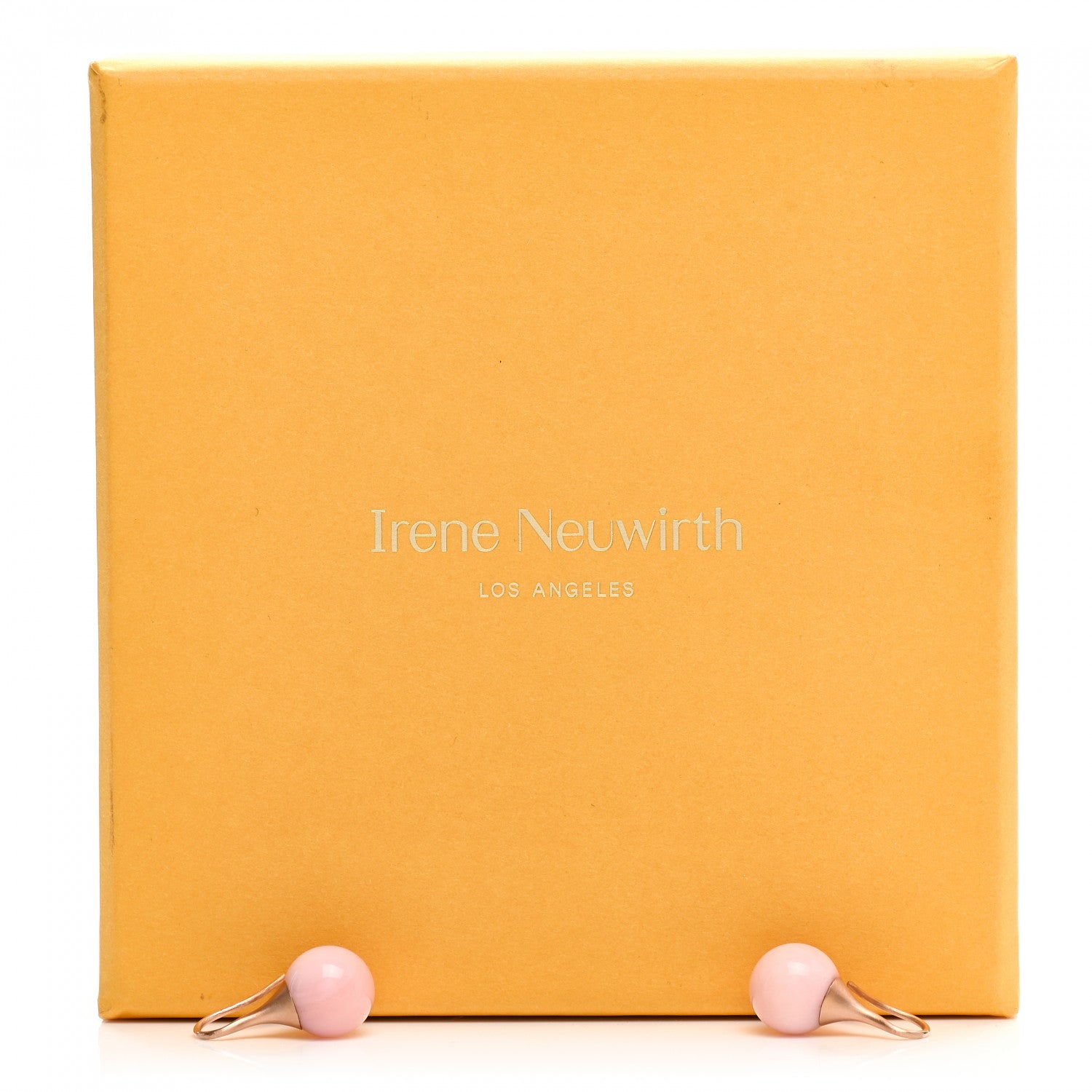 Irene Neuwirth 18K Rose Gold Pink Opal Gumdrop Earrings 5 of 5