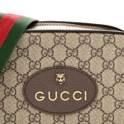 Gucci GG Supreme Monogram Web Neo Vintage Shoulder Bag Beige New Acero Crop 8 of 13