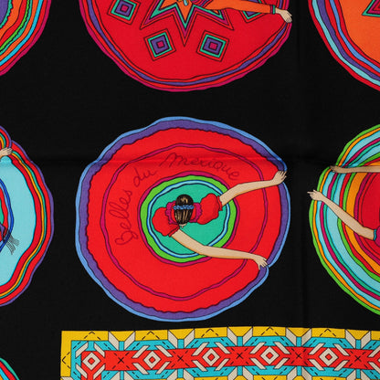 Hermes Silk Belles du Mexique Scarf 90 7 of 8