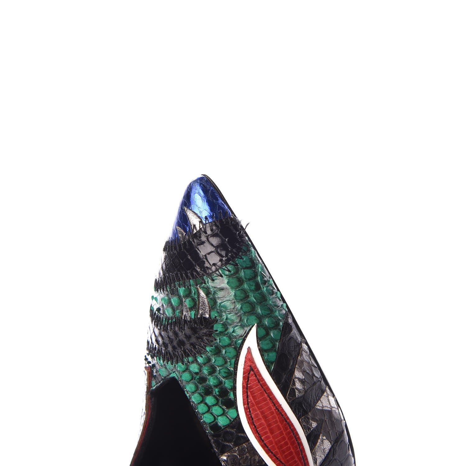 Saint Laurent Ayers Panther Patch Anja 105 Secret Garden Pump 37.5 Multicolor 8 of 8