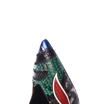 Saint Laurent Ayers Panther Patch Anja 105 Secret Garden Pump 37.5 Multicolor 8 of 8