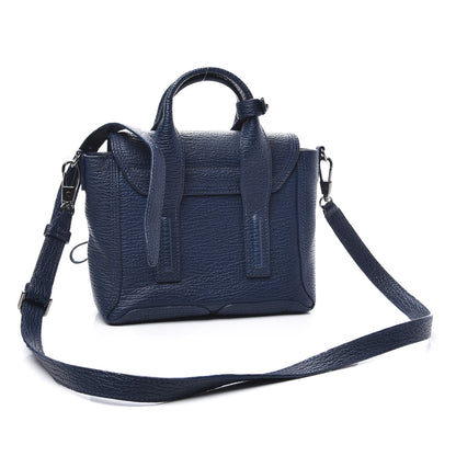 3.1 Phillip Lim 3.1 Textured Calfskin Mini Pashli Satchel Lapis Black 2 of 11