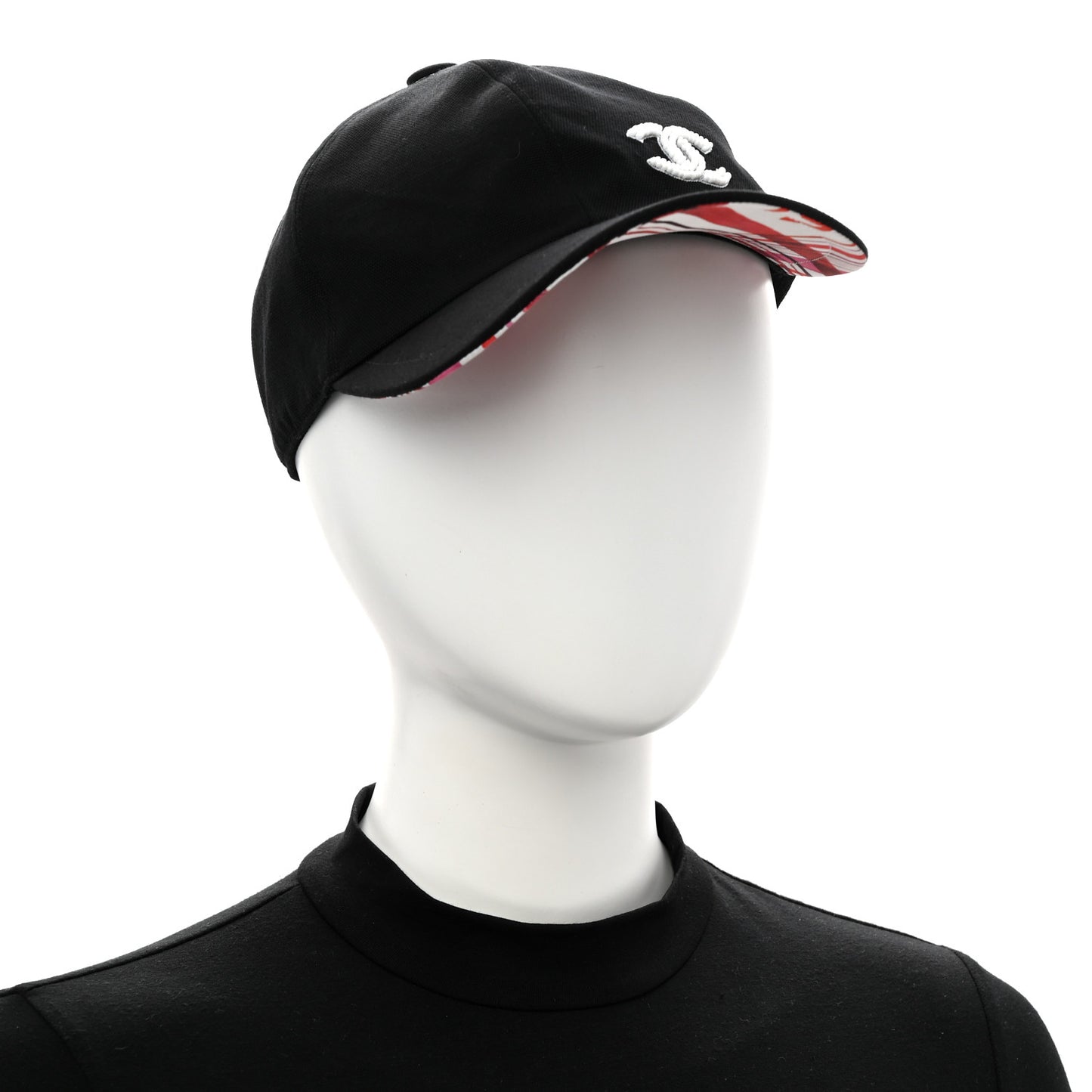 Cotton Beaded CC Cap Hat Black