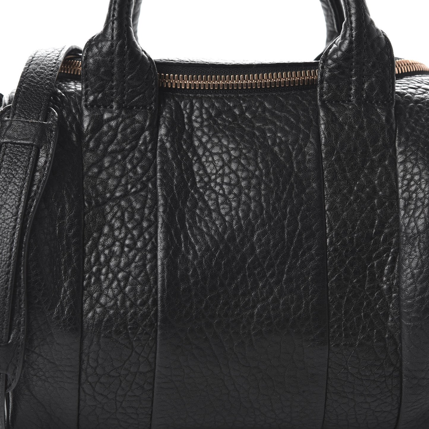 Pebbled Lambskin Rockie Black Rose Gold Hardware