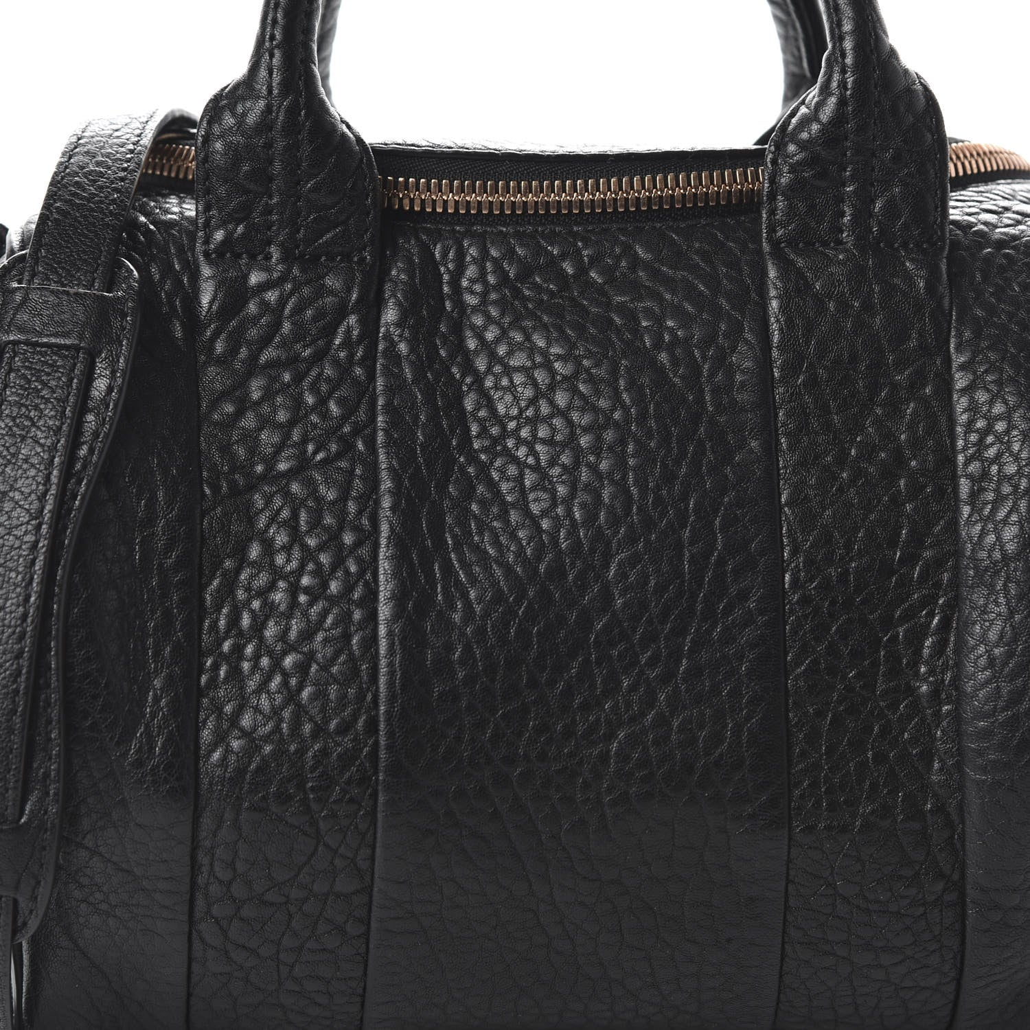 Alexander Wang Pebbled Lambskin Rockie Black Rose Gold Hardware 9 of 9