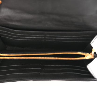 Louis Vuitton Calfskin Love Lock New Wave Long Wallet Black 5 of 10