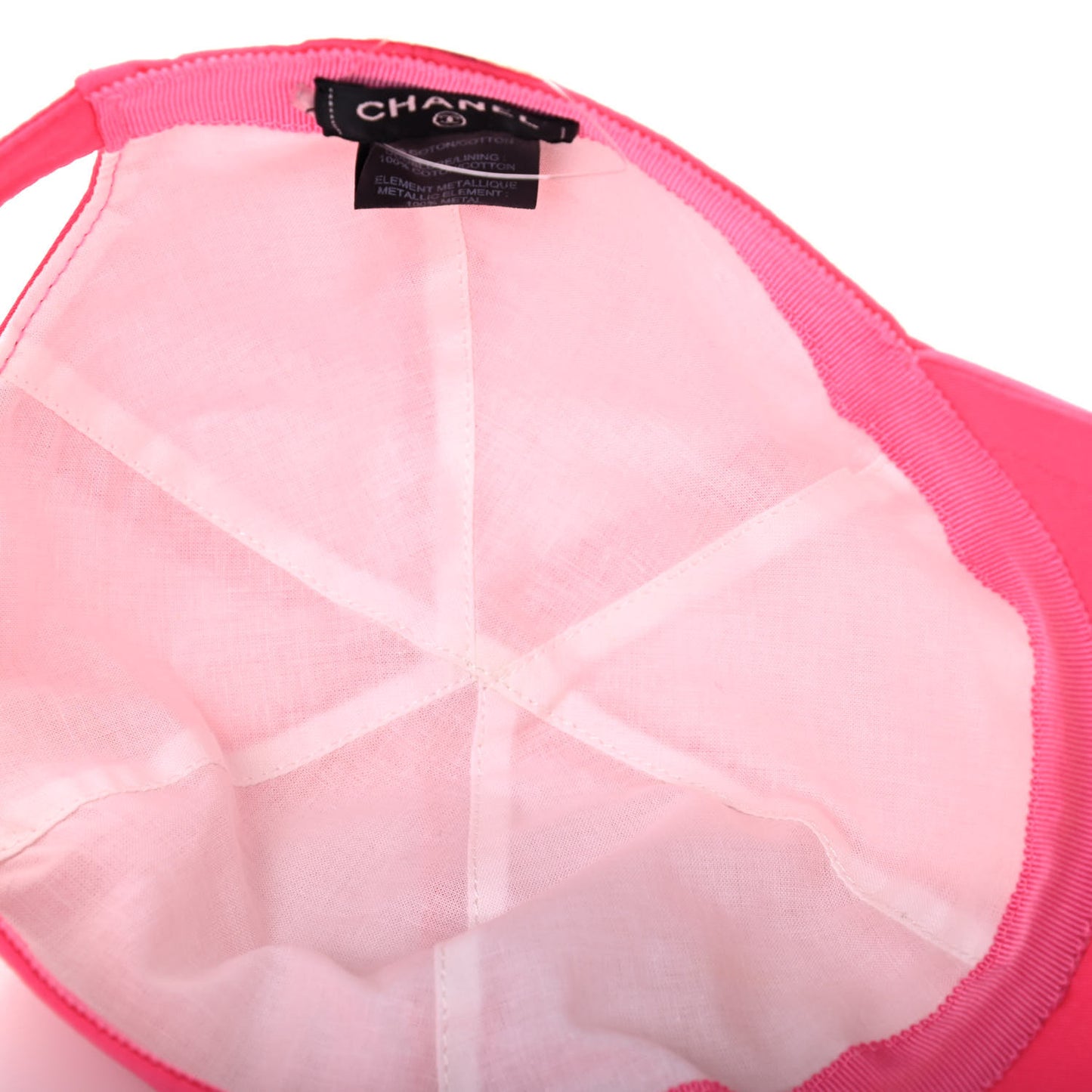 Cotton CC Cap Hat Fuchsia Orange