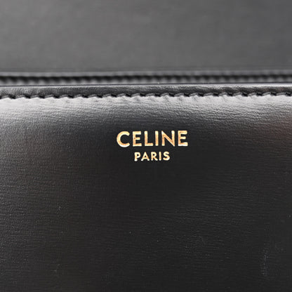 Celine Shiny Calfskin Medium Triomphe Black 6 of 9
