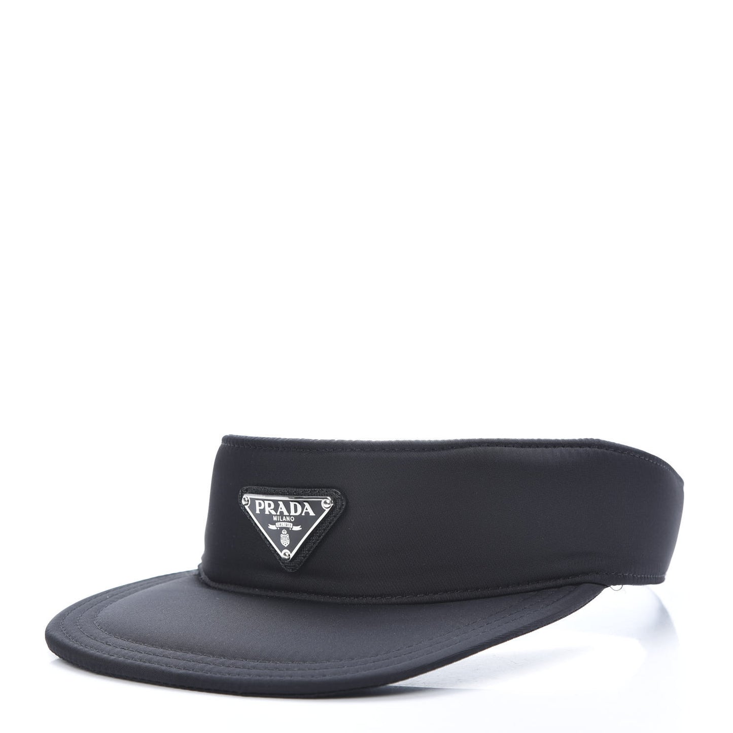 Nylon Triango Metal Triangle Logo Womens Visor S Black