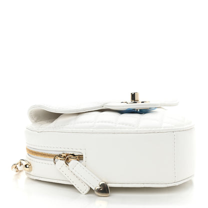 Chanel Lambskin Quilted CC In Love Heart Bag White 4 of 11