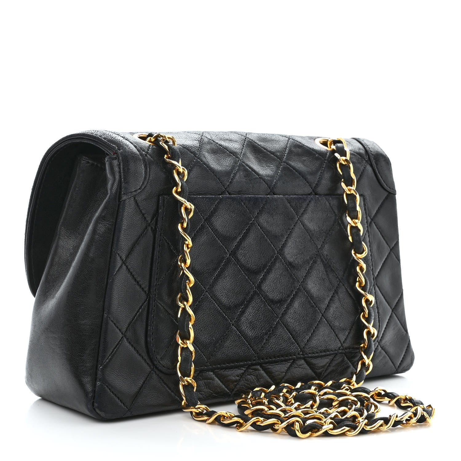 Chanel Lambskin Quilted Small Single Flap Black 4 of 15