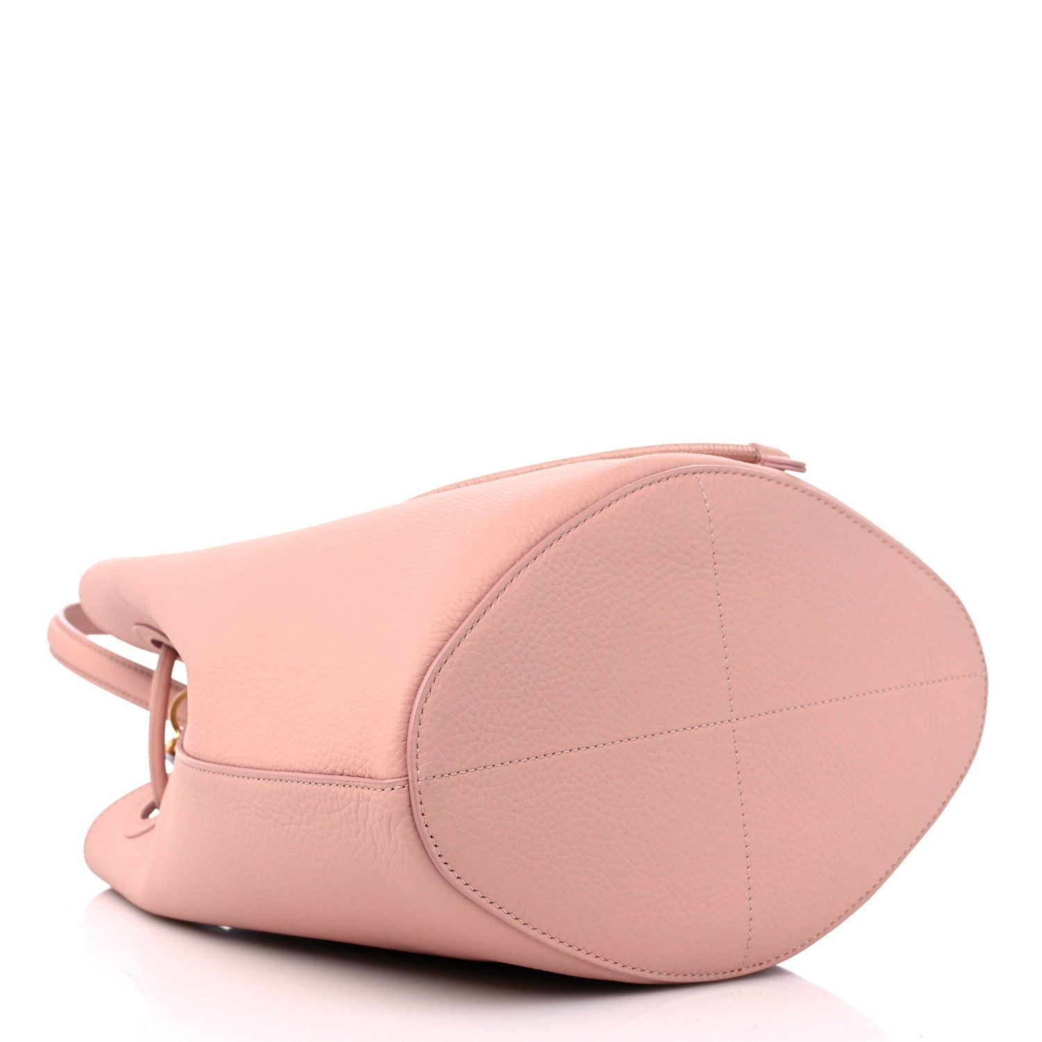 Burberry Grainy Calfskin Small TB Bucket Bag Dusty Pink 4 of 8