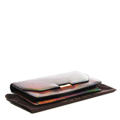 Gucci Metallic Crackled Calfskin 58 Clutch Fawn 4 of 8