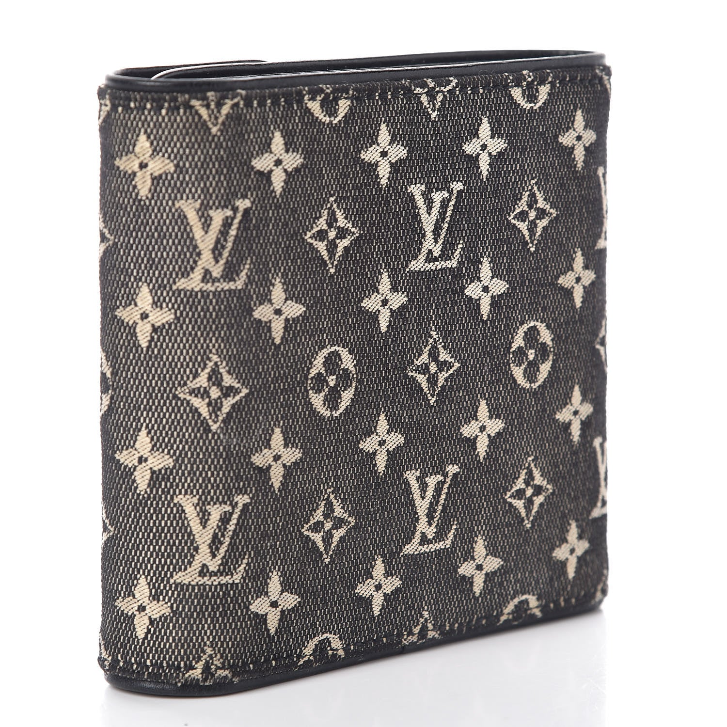 Louis Vuitton Mini Monogram Compact Wallet Black 3 of 9